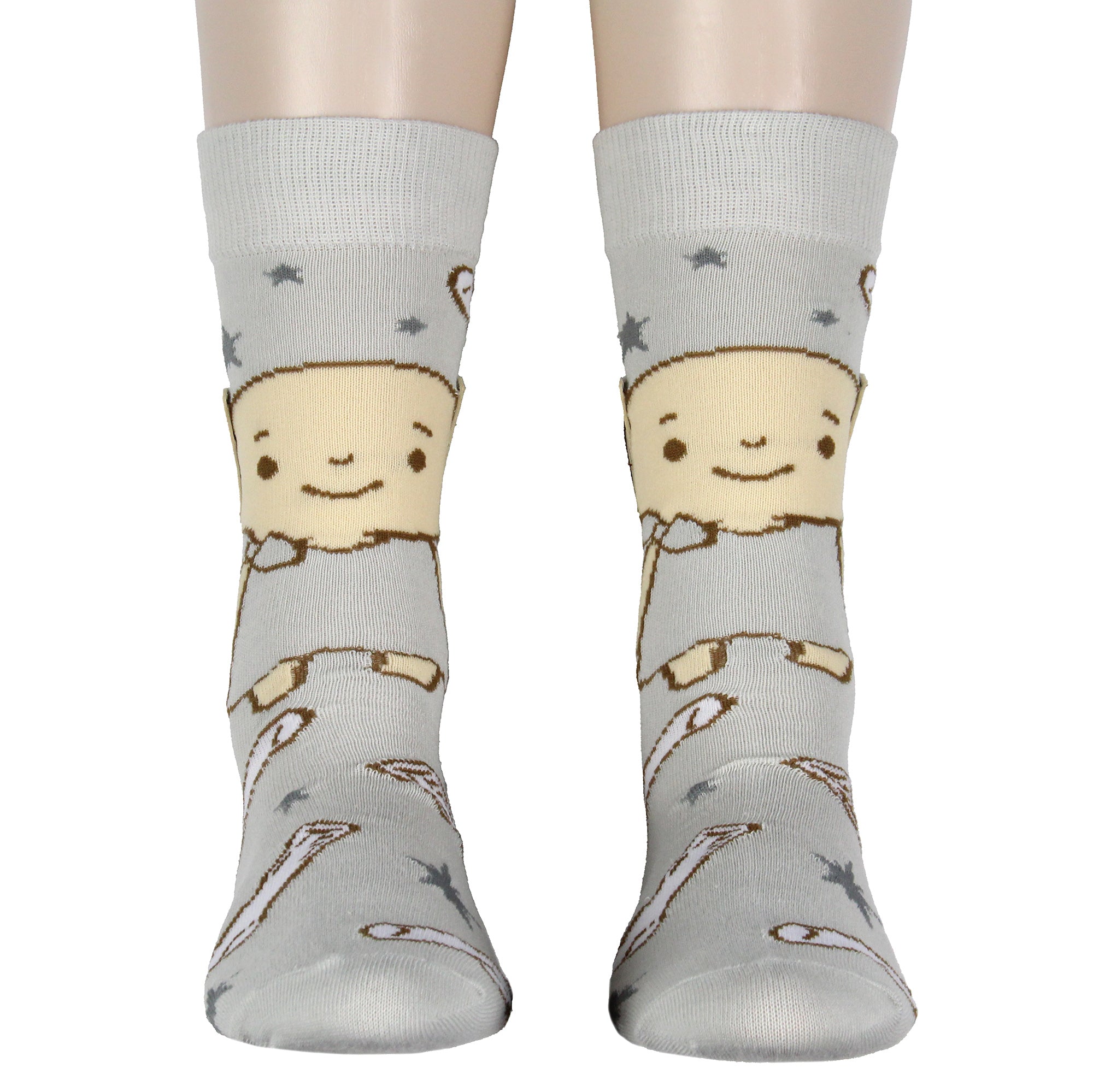 Harry Potter Dobby Elf Socks 3D Ears Chibi Character Adult Stretchy Crew Socks
