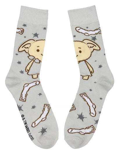 Harry Potter Dobby Elf Socks 3D Ears Chibi Character Adult Stretchy Crew Socks