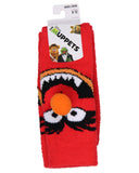 Disney The Muppets Socks Animal 3D Nose Adult Chenille Fuzzy Plush Crew Socks