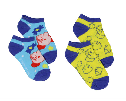 Kirby Character Game Design 6-Pack Youth No Shoe Ankle Socks Size 7-9