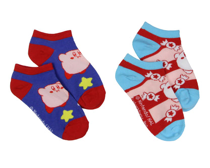 Kirby Character Game Design 6-Pack Youth No Shoe Ankle Socks Size 7-9