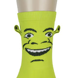 Bioworld Shrek Big Face 3D Ears Character Design Individual Toes Crew Socks