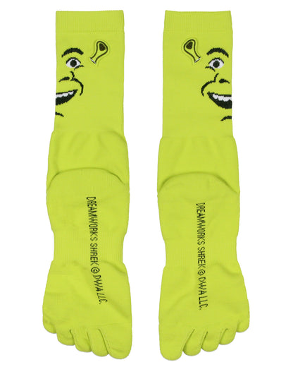 Shrek Big Face 3D Ears Character Design Individual Toes Crew Socks
