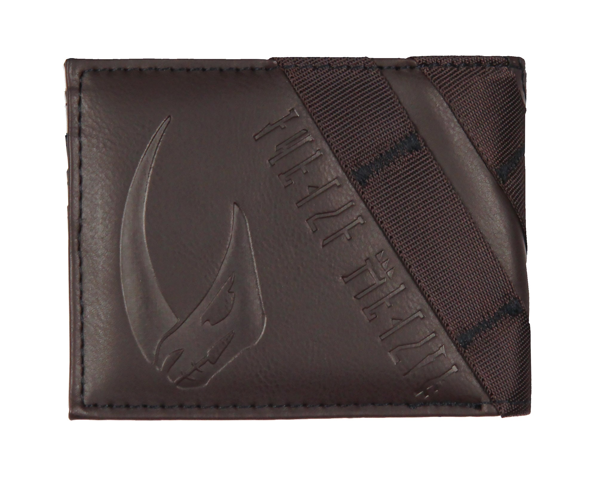 Star Wars The Mandalorian Metal Helmet Badge Applique Men's Adult Bifold Wallet