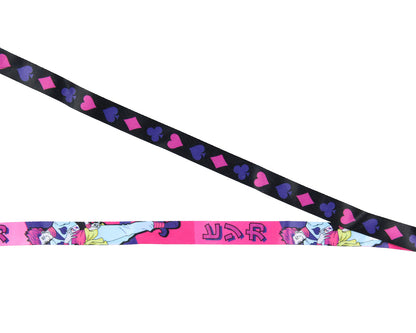 Hunter X Hunter Hisoka Morow ID Badge Holder Breakaway Lanyard w/ 1 1/2" Charm