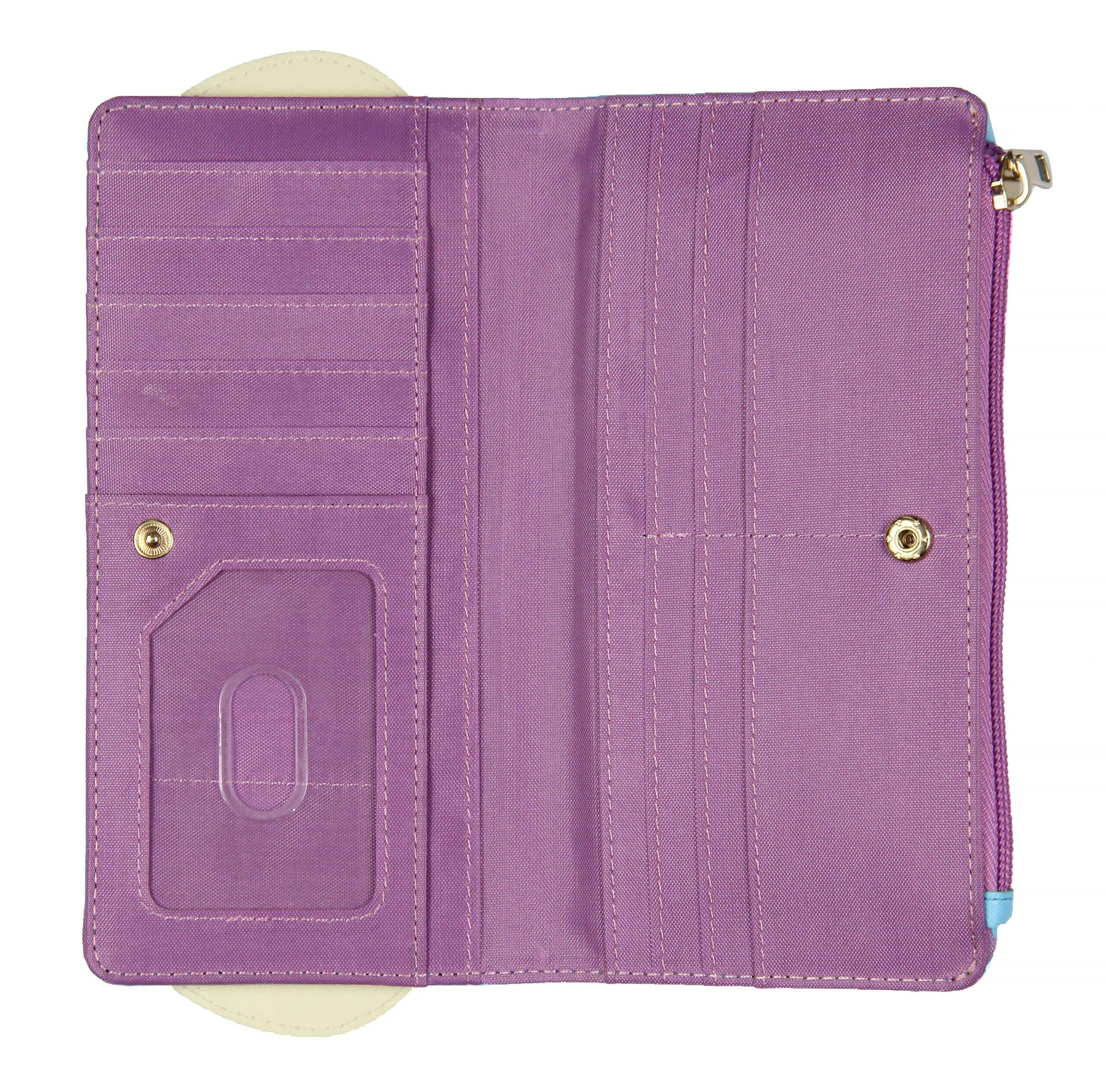 Disney Monsters Inc. Sulley 3D Horns Snap Closure Faux Leather Zip Wallet