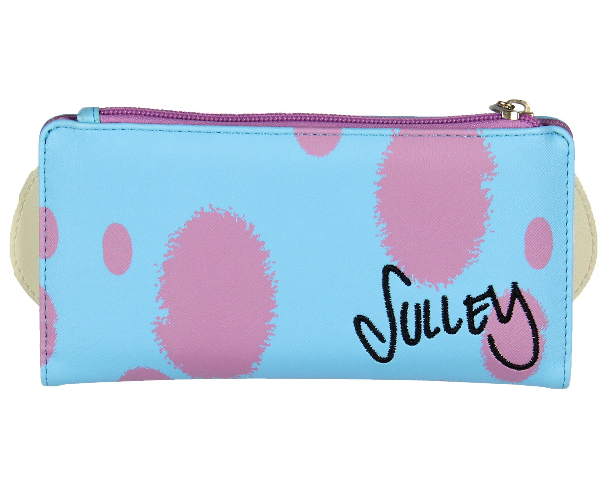 Disney Monsters Inc. Sulley 3D Horns Snap Closure Faux Leather Zip Wallet