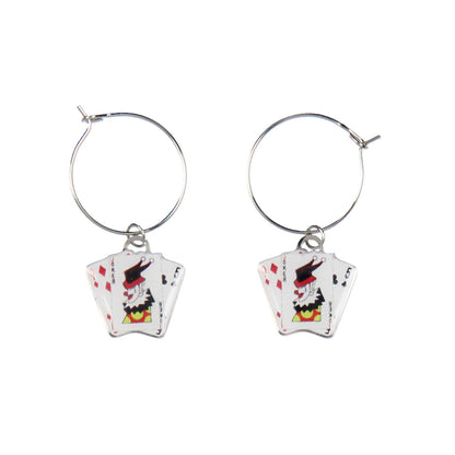 Hunter X Hunter Hisoka Jewelry Stud Dangle Closed Back Earrings Set 3 Pack