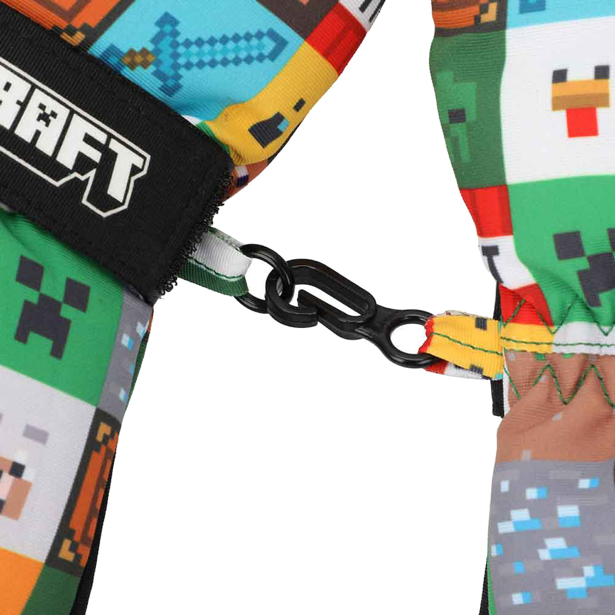 Minecraft Youth Ski Gloves All-Over Symbol Design with Sure Grip Liners