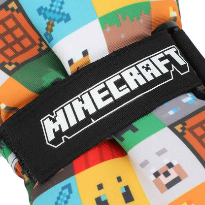 Minecraft Youth Ski Gloves All-Over Symbol Design with Sure Grip Liners