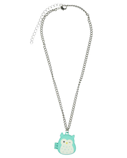 Squishmallows Winston Owl Magnetic Picture Locket Necklace