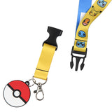 Pokemon Group Breakaway ID Badge Holder Lanyard w/ 2" Pokeball Pendant