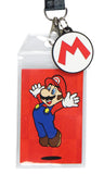 Nintendo Super Mario Lanyard ID Badge Holder Lanyard w/ Rubber Charm