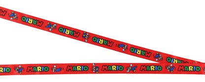 Nintendo Super Mario Lanyard ID Badge Holder Lanyard w/ Rubber Charm