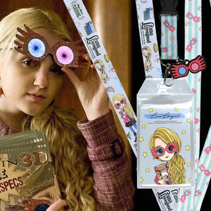 Harry Potter Luna Lovegood Character Inspired Lanyard ID Badge Holder