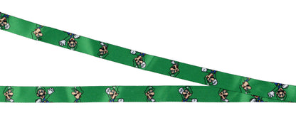 Nintendo Super Mario Luigi Lanyard ID Badge Holder with 2" Charm