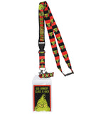 Dr. Seuss GRINCH Old Grinchy Claus is Back Breakaway Lanyard ID Badge Holder