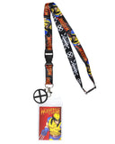 Marvel X-Men Wolverine Character Design Reversible Lanyard ID Badge Holder