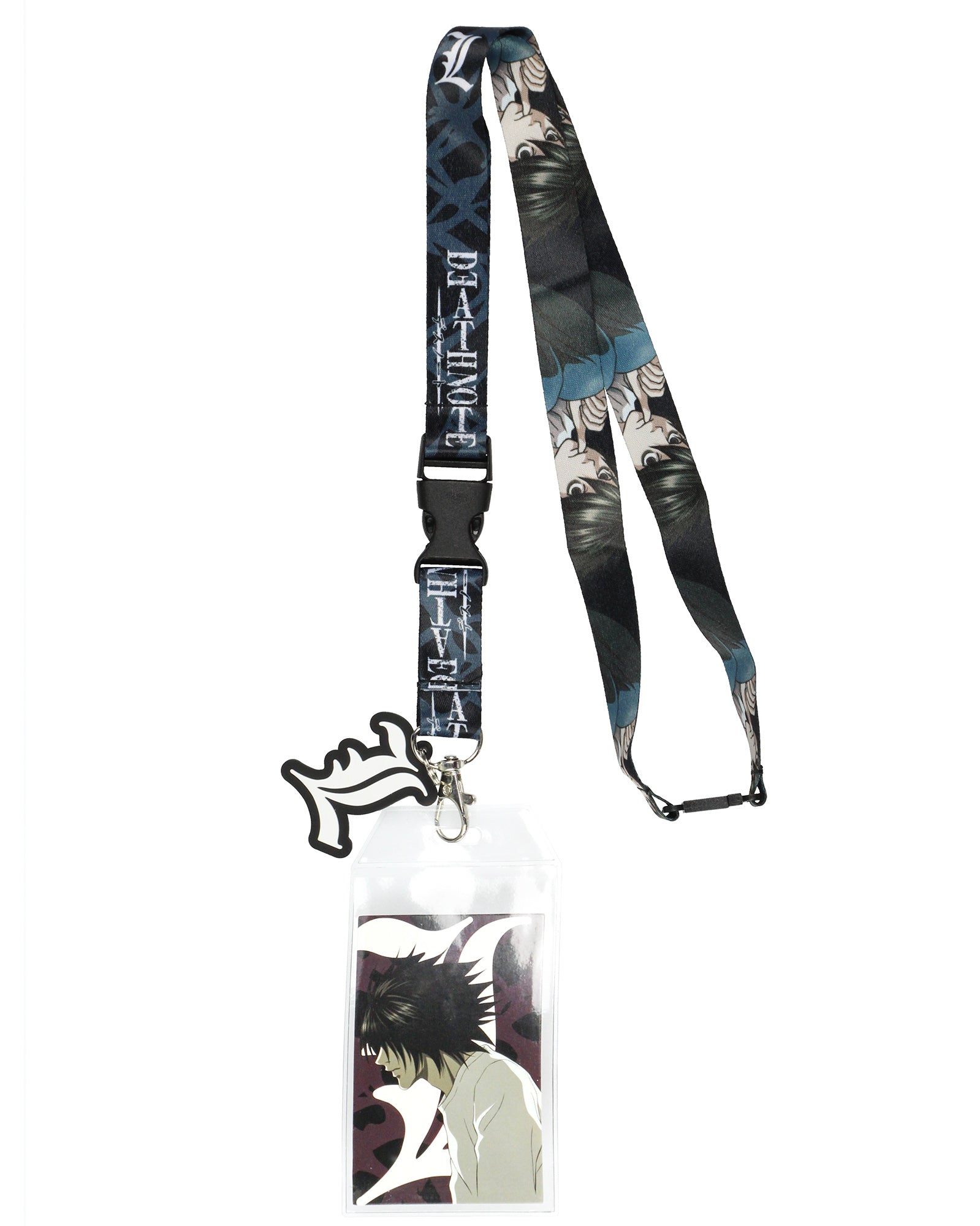 Death Note Detective L Anime Lanyard ID Badge Holder With 2' Charm