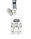 Star Wars Stormtrooper Inspired Reversible Lanyard ID Badge Holder With 2" Charm