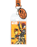 Star Wars Lanyard Rebels Sabine Mandalorian Warrior ID Badge Holder