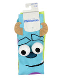 Disney Monsters Inc. Sulley and Mike Wazowski 3D Mismatched Costume Crew Socks