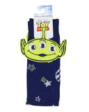 Disney Toy Story Green Alien Googly Eye Felt Applique Adult Costume Crew Socks