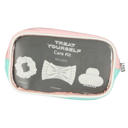 Squishmallows Treat Yourself 4-Piece Accessory Care Kit Cosmetic Travel Bag Set