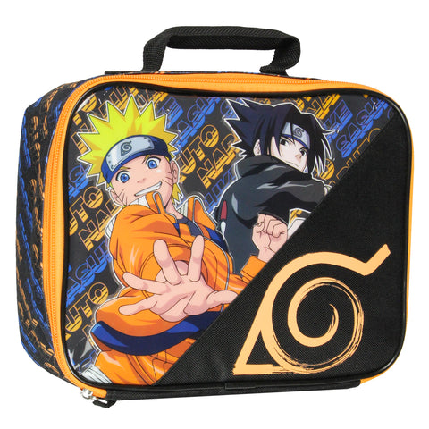 Naruto Lunch Box Naruto And Sasuke Manga Hidden Village Insulated Lunch Bag