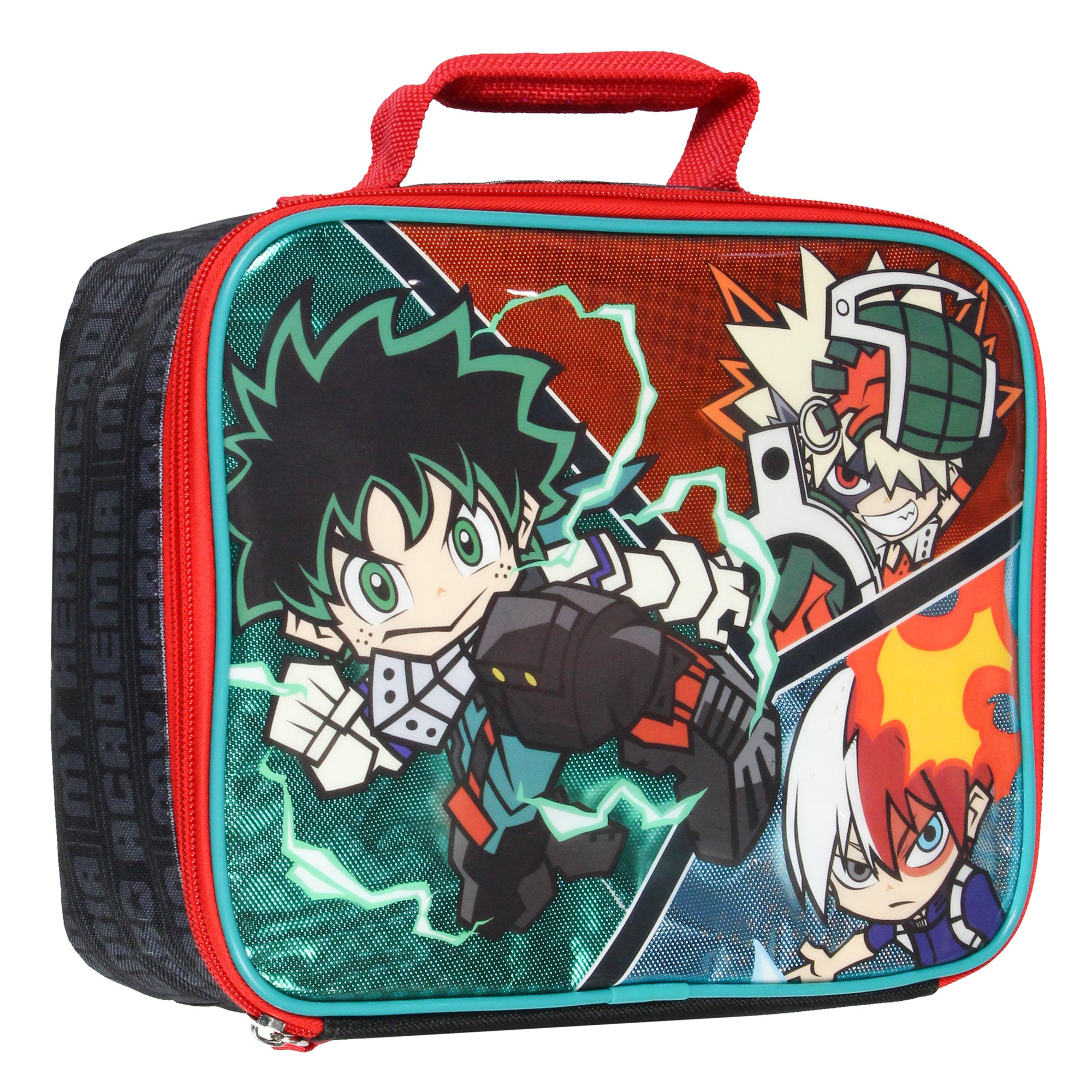 My Hero Academia Lunch Box Chibi Deku Shoto And Bakugo Anime Manga Lunch Bag 10" - Seven Times Six