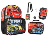 Disney Cars Taking The Lead Lightning McQueen Travel Laptop Backpack 5pc Set