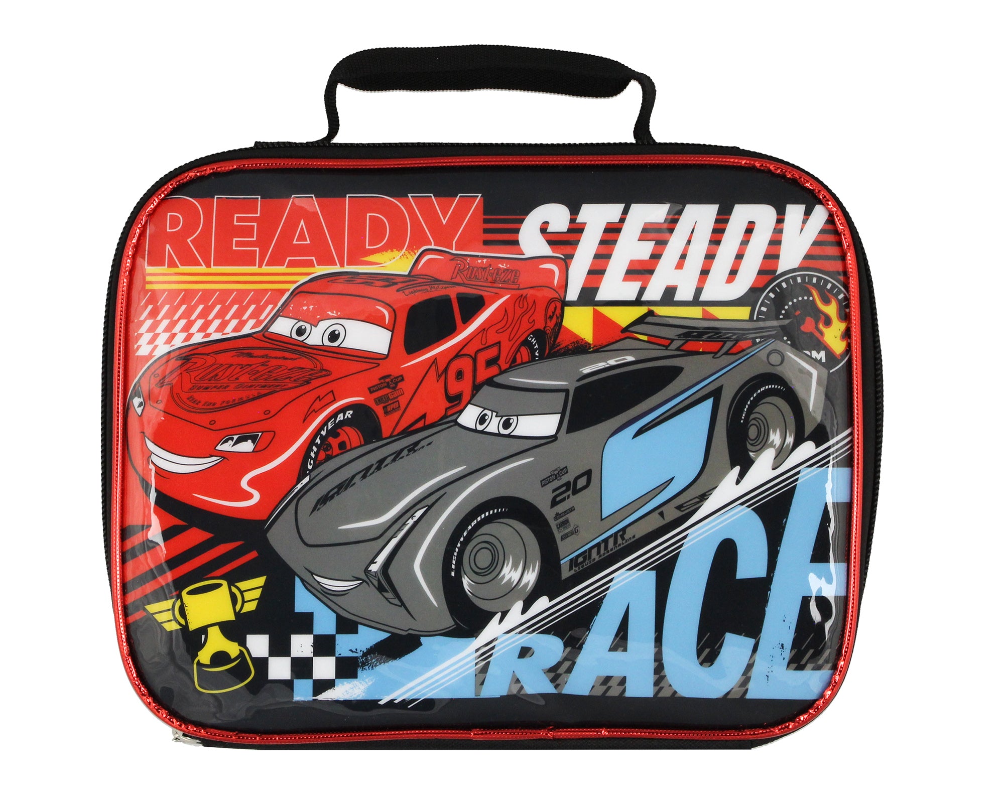 Disney Cars Taking The Lead Lightning McQueen Travel Laptop Backpack 5pc Set