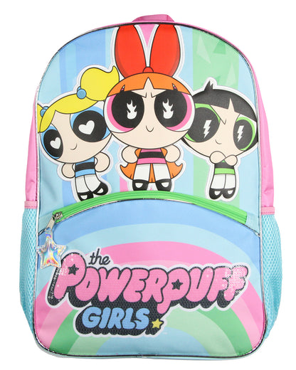 The Powerpuff Girls Heroine Stance Backpack 17" Travel Laptop Backpack