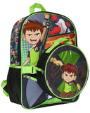 Ben 10 Omnitrix Aliens 5pc School Travel 16" Backpack Set