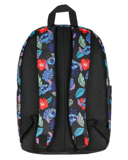 Disney Lilo & Stitch Tropical Leaves Pineapple 17" Travel Laptop Backpack