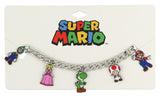 Super Mario Bros 5 Character Charm Chain Link Jewelry Bracelet For Women