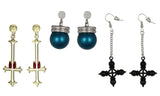 Hunter X Hunter Anime Manga Chrollo Lucifer Stud and Hook Earring 3 Pack