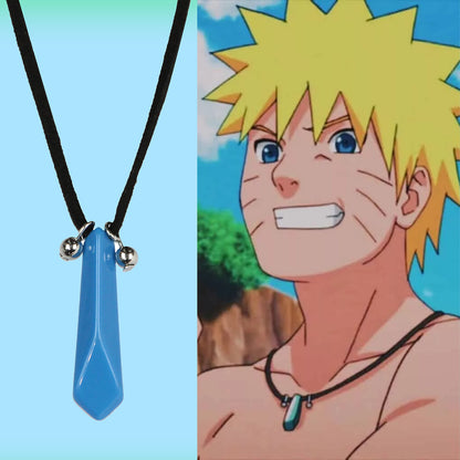 Naruto Shippuden First Hokage Tsunade Blue Crystal Charm Necklace
