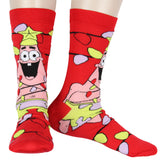 SpongeBob SquarePants I am Ready Christmas Holiday 2 Pack Mens Crew Socks