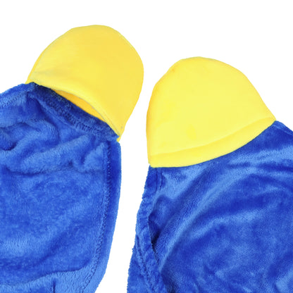 Poppy Playtime Huggy Wuggy Super Soft Hooded Blanket with Embroidered Face