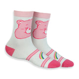 Care Bears Socks Women's Faces and Belly Badges Quarter Ankle Socks 5 Pair Set
