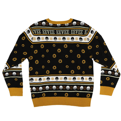 Pokemon Ugly Christmas Sweater Kids Eevee Knit Crewneck Pullover