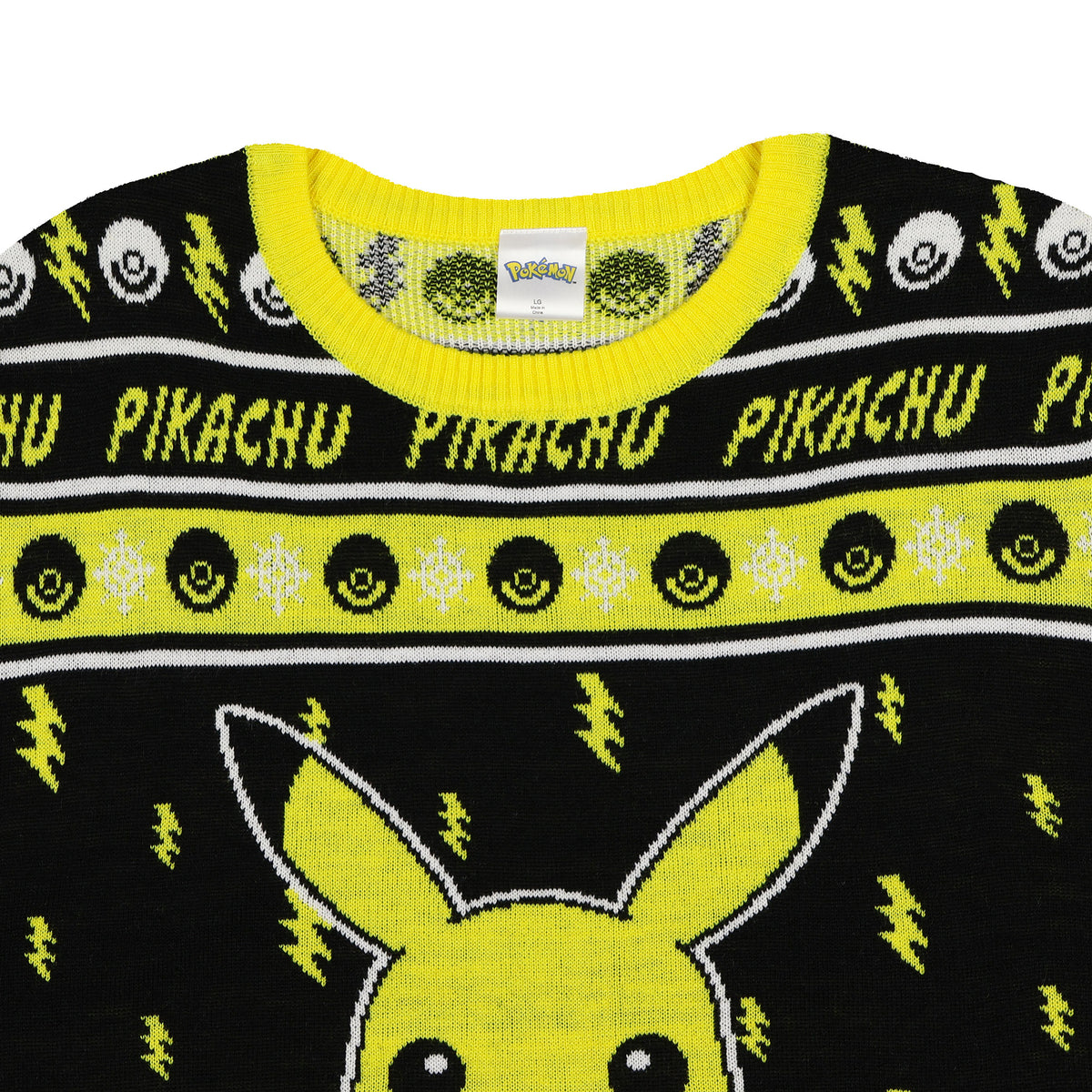 Pokemon Ugly Christmas Sweater Kids Pikachu Knit Crewneck Pullover