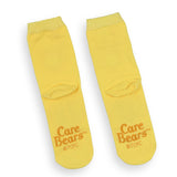 Care Bears Socks Women's Funshine Bear Pom-Pom Mid Calf Crew Socks 1 Pair