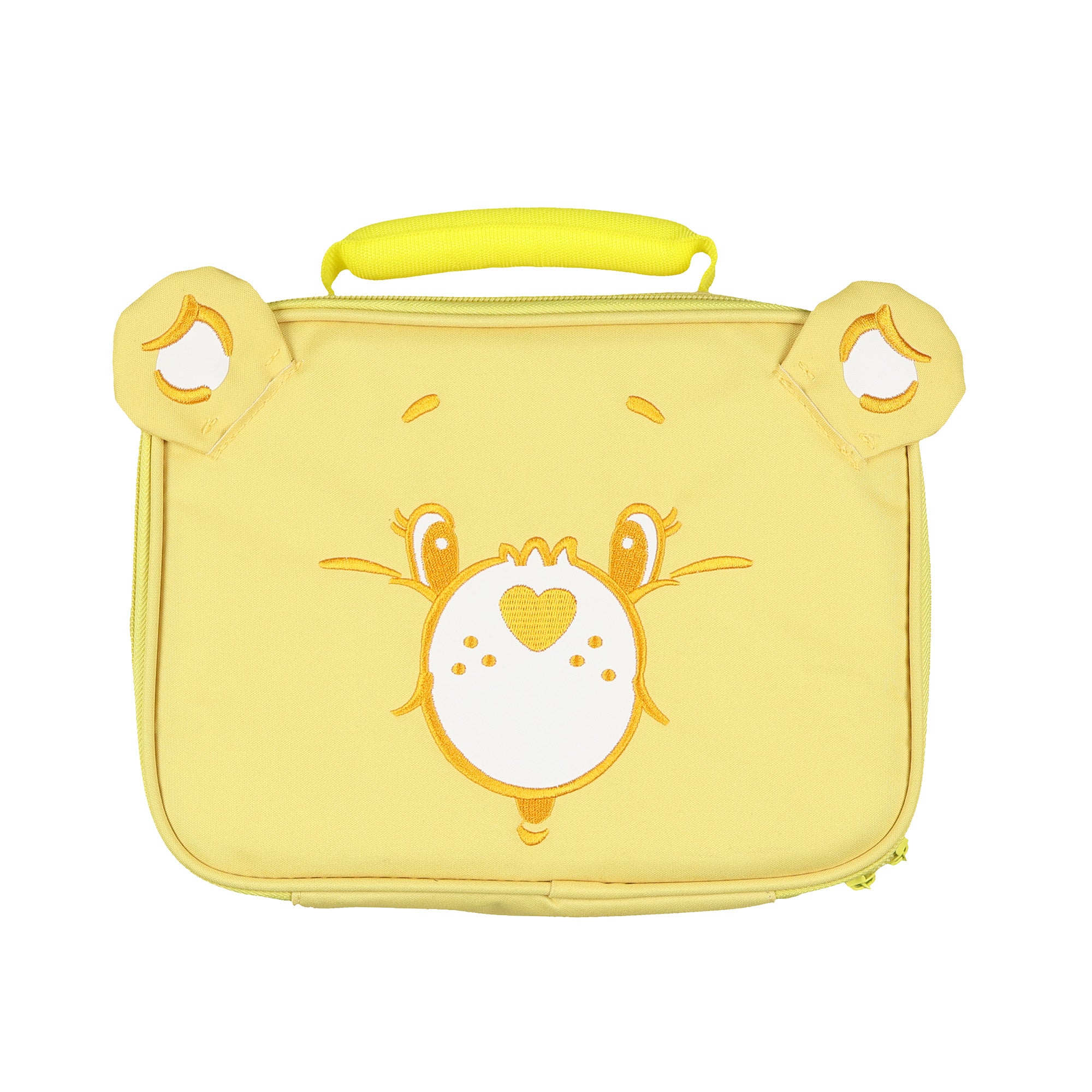 Care Bears Lunch Box Funshine Bear Embroidered Insulated Tote with 3D Ears 10"