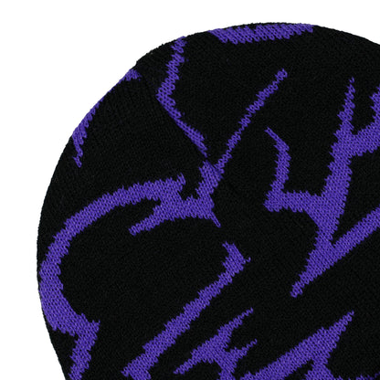 K-Pop Demon Hunters Beanie Saja Boys Embroidered Women's Knit Cuff Hat