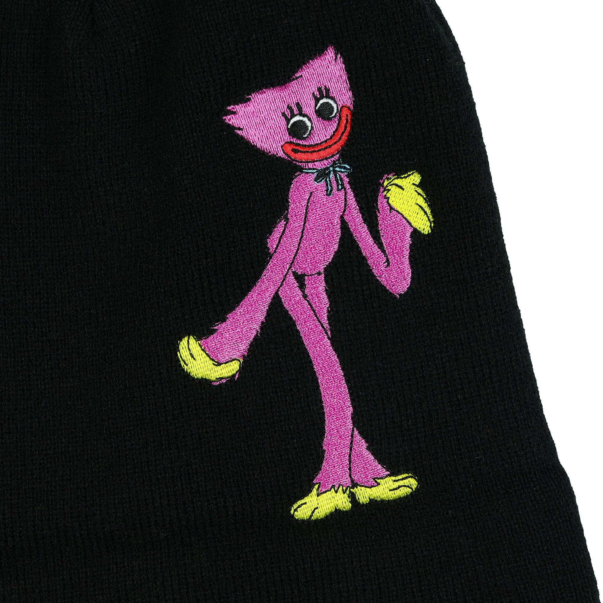Poppy Playtime Beanie Kissy Missy Embroidered Patch Design Knit Cuffed Hat