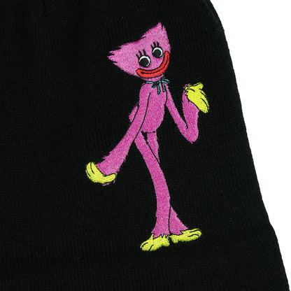 Poppy Playtime Beanie Kissy Missy Embroidered Patch Design Knit Cuffed Hat