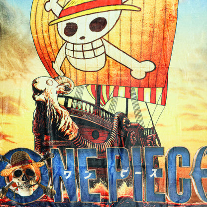 One Piece Throw Blanket Straw Hat Pirates Going Merry, 50" x 60"