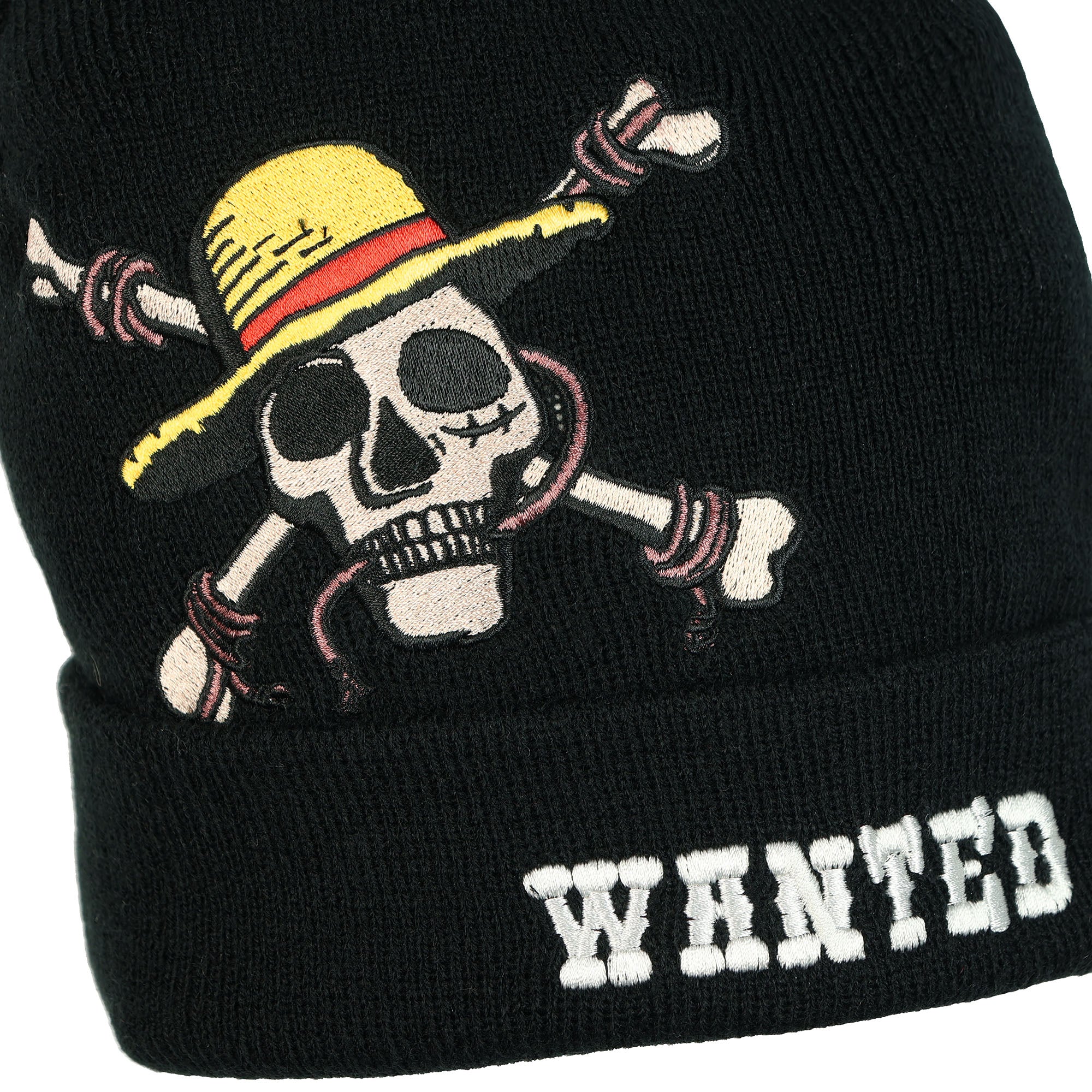 One Piece Beanie Soul King Wanted Adult Knit Cuff Hat OSFM